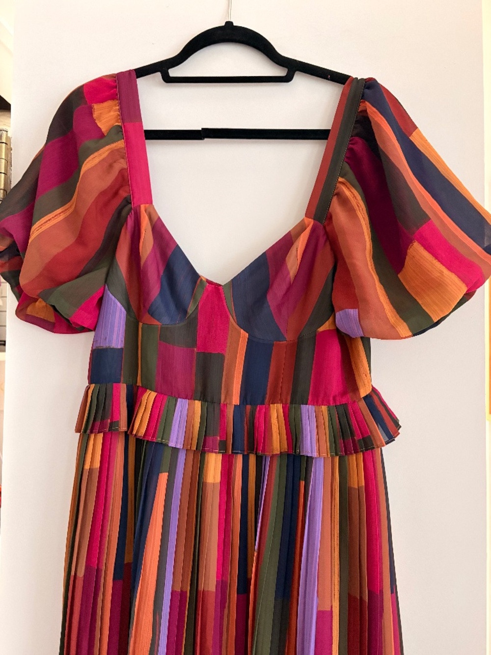 Farm Rio Pleated Maxi Dress